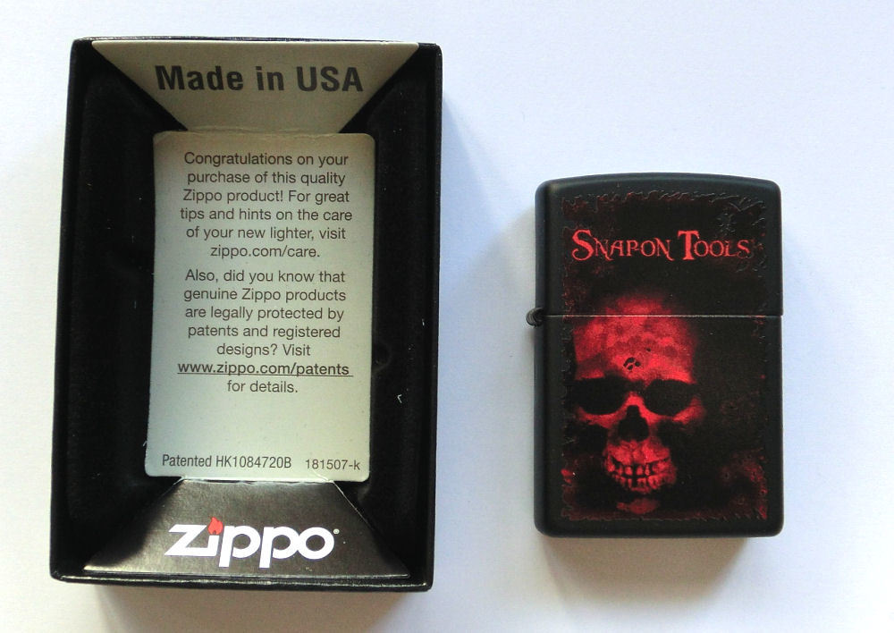 超レア Snap-on (スナップオン) ジッポライター ブラックレッドスカル 並行輸入 新品拍卖