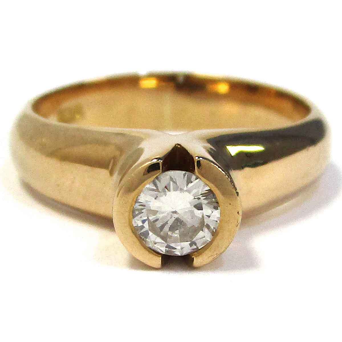 ノーブランド レディースリング ダイヤモンド K18 中古 グレード:リサイクル・洗浄のみ サンヤ質店拍卖