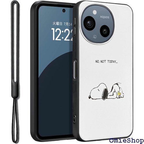 aquos sense9 用 ケース シリコン 可愛い 薄型 韓国 耐衝撃 カバー ハンドストラップ ホワイト 2563拍卖