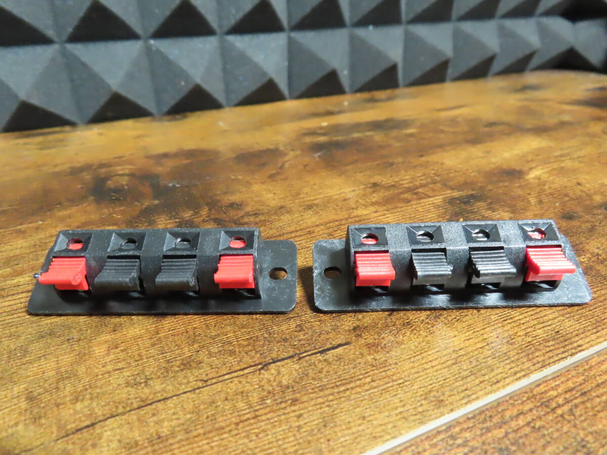 スピーカーネットワーク用 4連ターミナル 2個 No.163拍卖