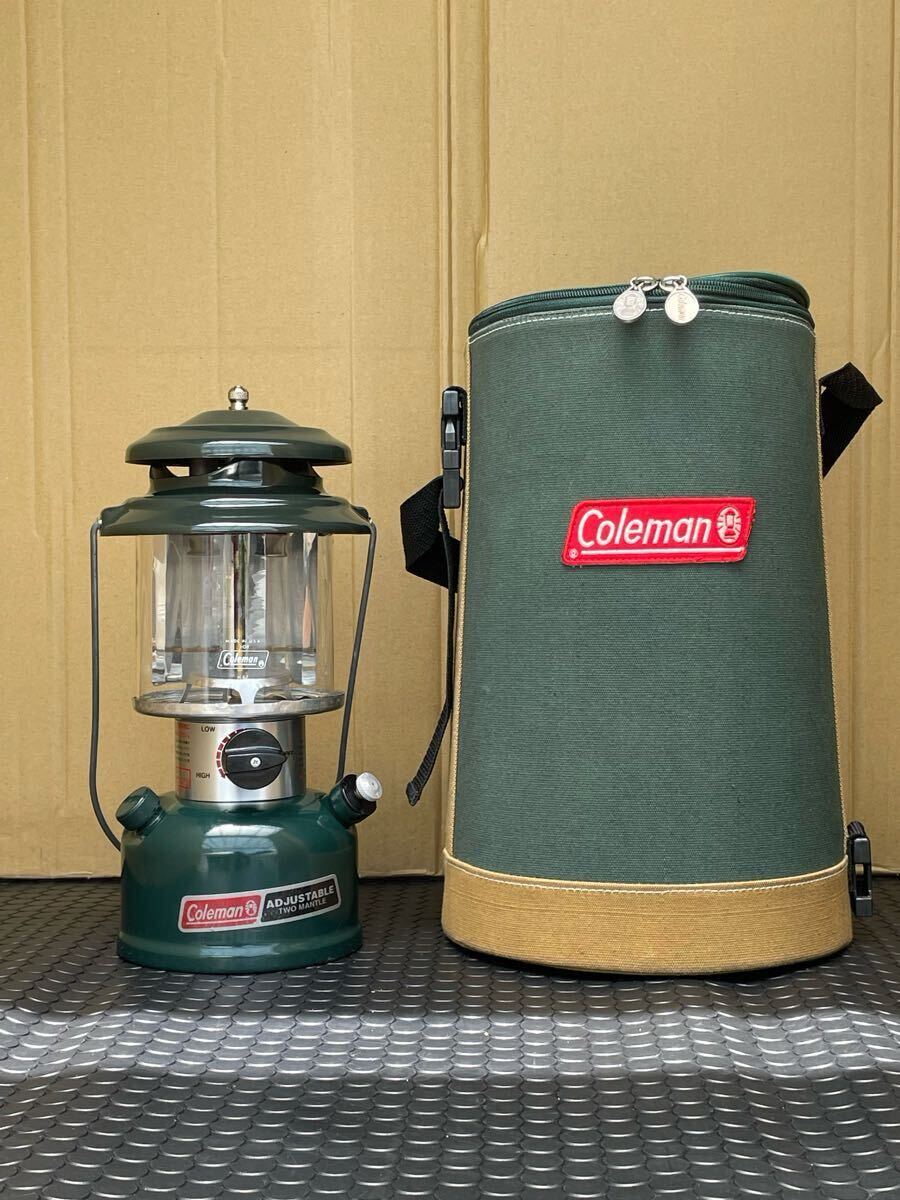 美品 燃焼確認済 中古 Coleman コールマン 286 288 ADJUSTABLE TWO MANTLE ツーマントルランタン 95年4月製 ソフトケース入 リフレクター付拍卖