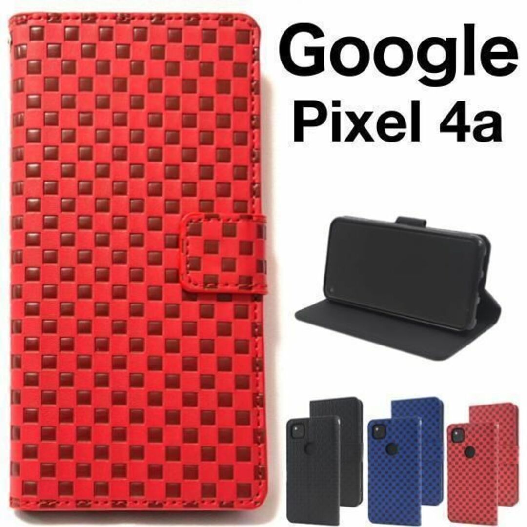 Google Pixel 4a チェック デザイン手帳型ケース/グーグルピクセル スマホケース拍卖