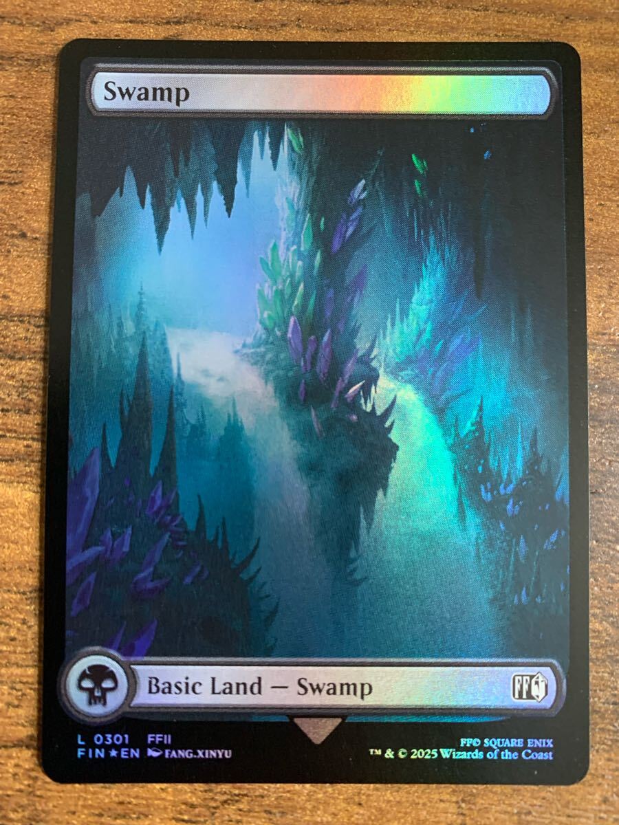 MTG FF ファイナルファンタジー FAINAL FANTASY FIN《沼/Swamp》英語 foil版1枚拍卖