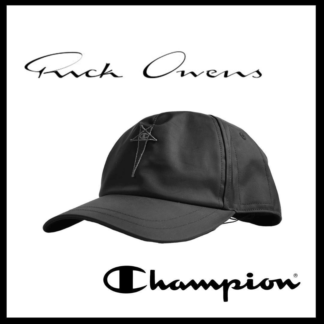 ○★新品未使用 RICK OWENS × CHAMPION ベースボールキャップ ブラック(リックオウエンス × チャンピオン)○●拍卖