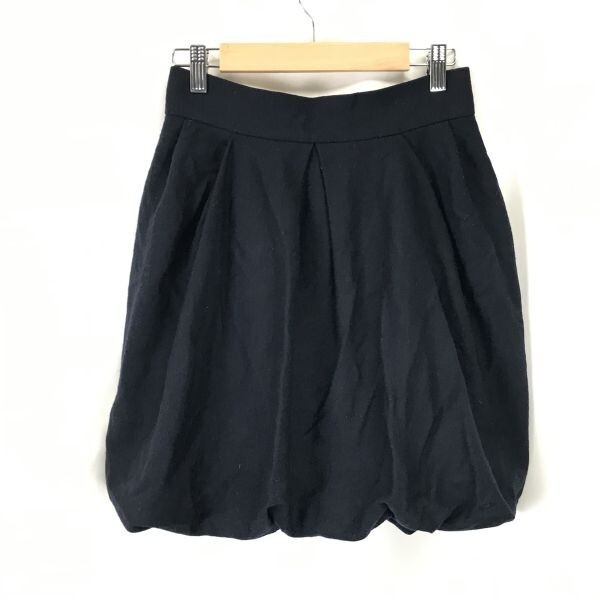 Made in Japan★ランバン/LANVIN en Blew★パンプキンスカート【38/women’s size -M/紺/navy】ラメール正規代理店タグ/Skirts◆BH133拍卖