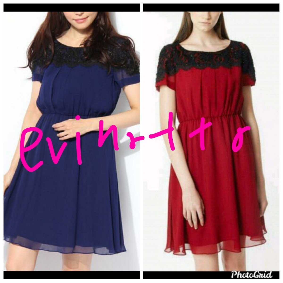 美品☆グレースコンチネンタル カタログ搭載 シルク100% 肩元 レース ビーズ ワンピース☆36 ワインレッド拍卖