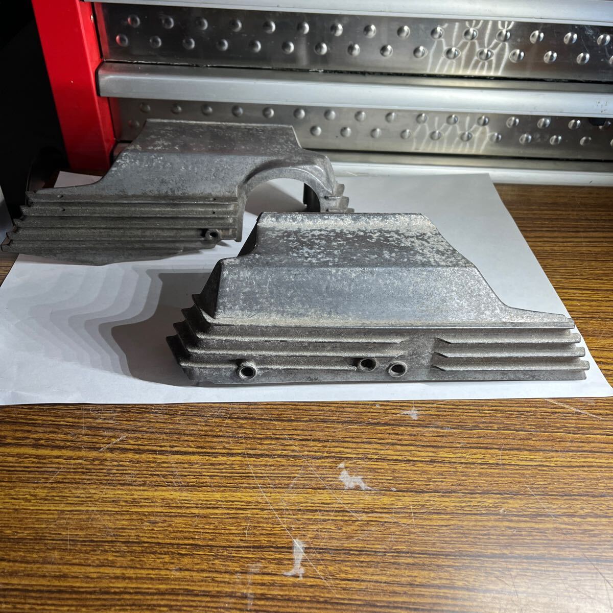 旧車絶版車ヤマハYA6 125 エンジンカバー左右拍卖