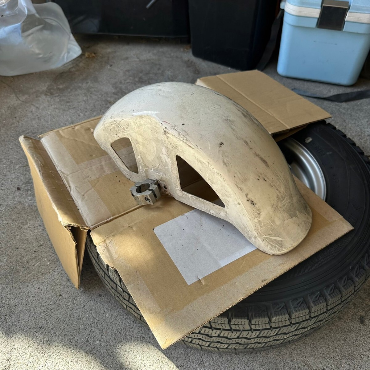 エスカルゴフェンダー フロント ステー付 マグナ ジャズ モンキー ゴリラ 社外 カスタム 太足拍卖