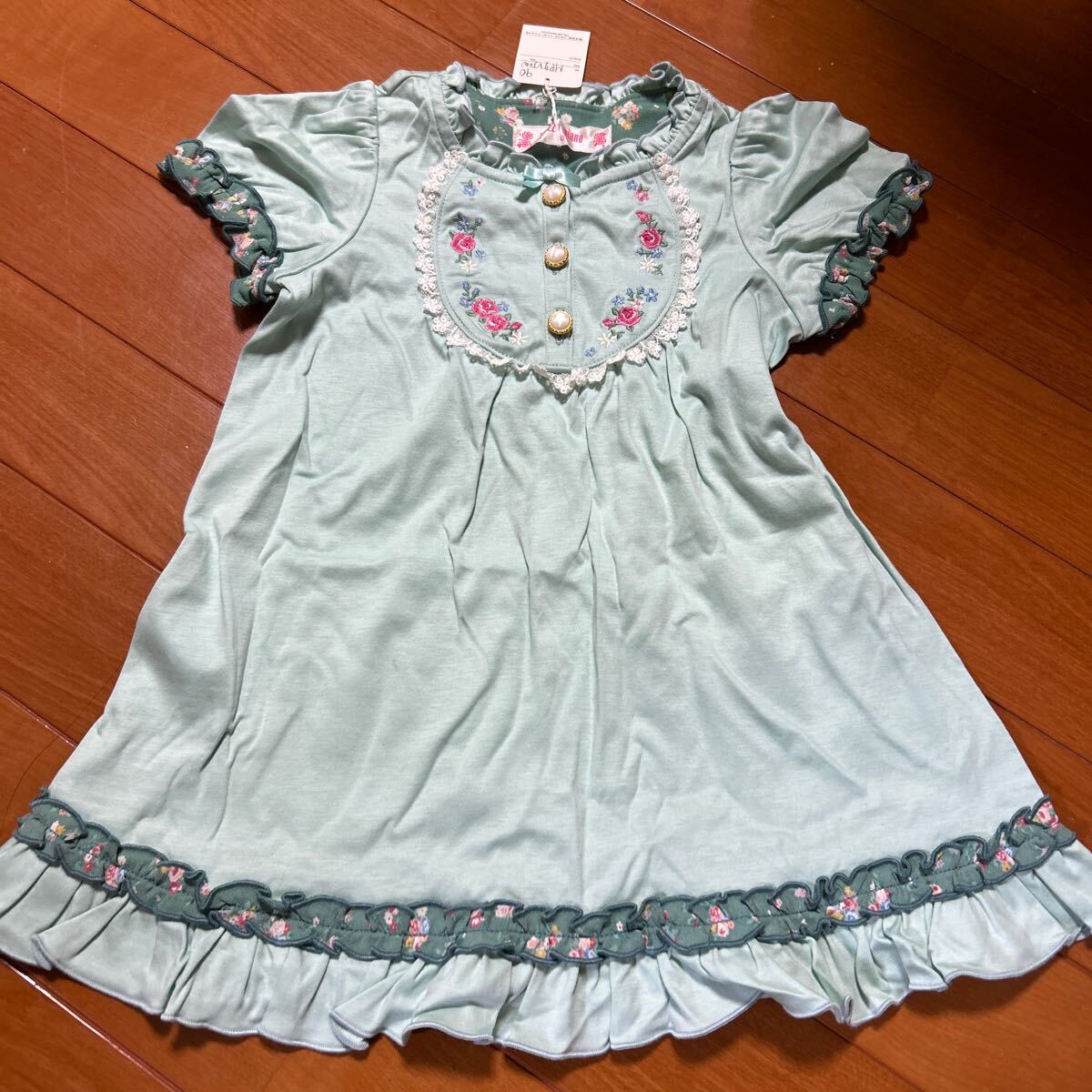 メゾピアノ 半袖 ワンピース サイズ90 新品 8900円プラス税 サンプル品拍卖