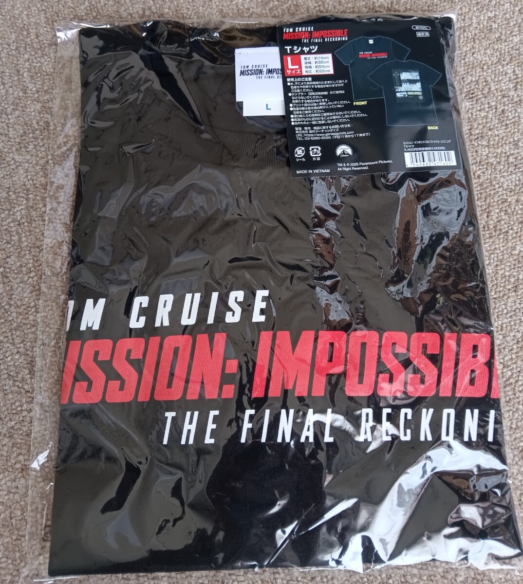 完売品 ミッションインポッシブル ファイナルレコニング Tシャツ Lサイズ 劇場購入品拍卖