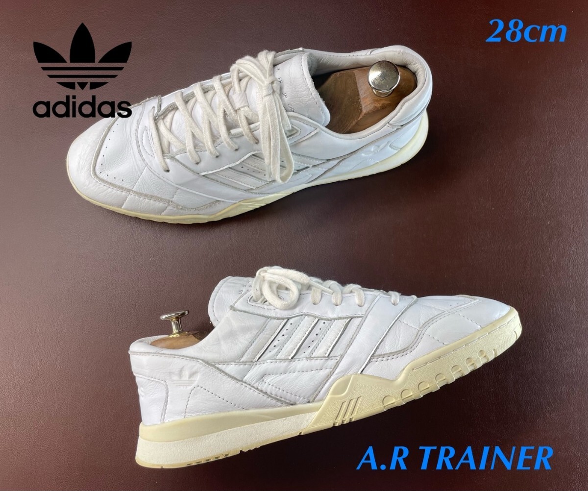 名機降臨!限定リーコンパック!ヘビーカウレザーファブリック!アディダス【A.Rトレーナー】レザースニーカー!ホワイト 28cm/US10拍卖