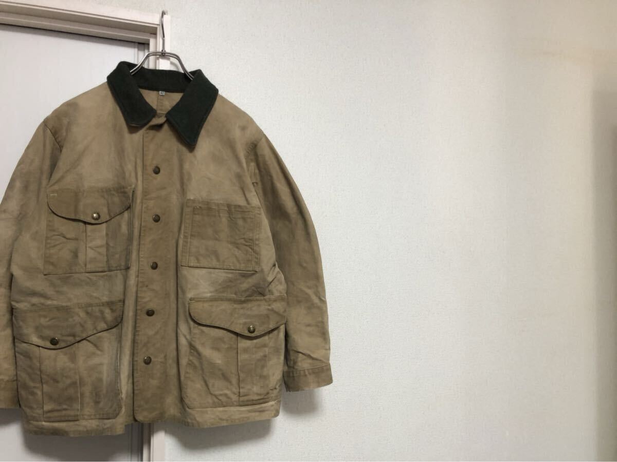 ◎ 80sヴィンテージMADE IN USA アメリカ製フィルソンFILSONダックカバーオールジャケットsize42円形タグ拍卖