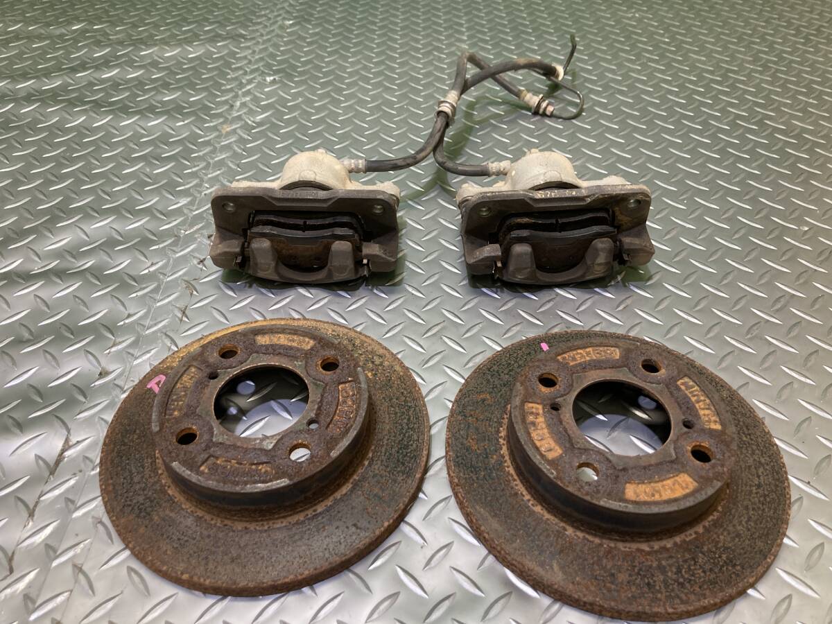 ★スズキ エブリイバン★EBD-DA64V 純正 フロント ブレーキキャリパー<パッド付>・ブレーキローター(左右セット)管24333 拍卖