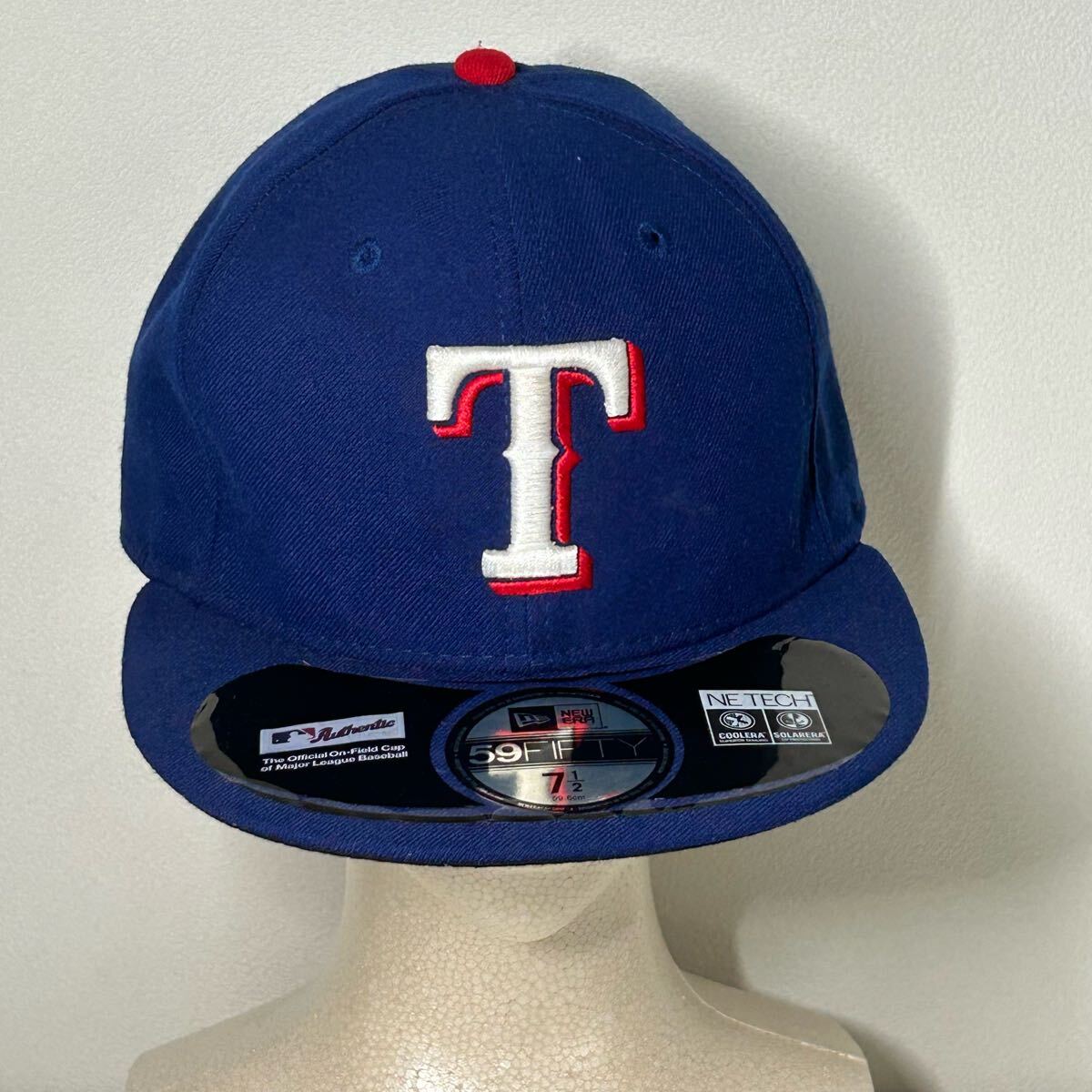 【希少】MLB TEXAS RANGERS テキサスレンジャーズ ニューエラキャップ アメリカ製 新品 デッドストック 90s 7 1/2 New Era 59Fifty拍卖