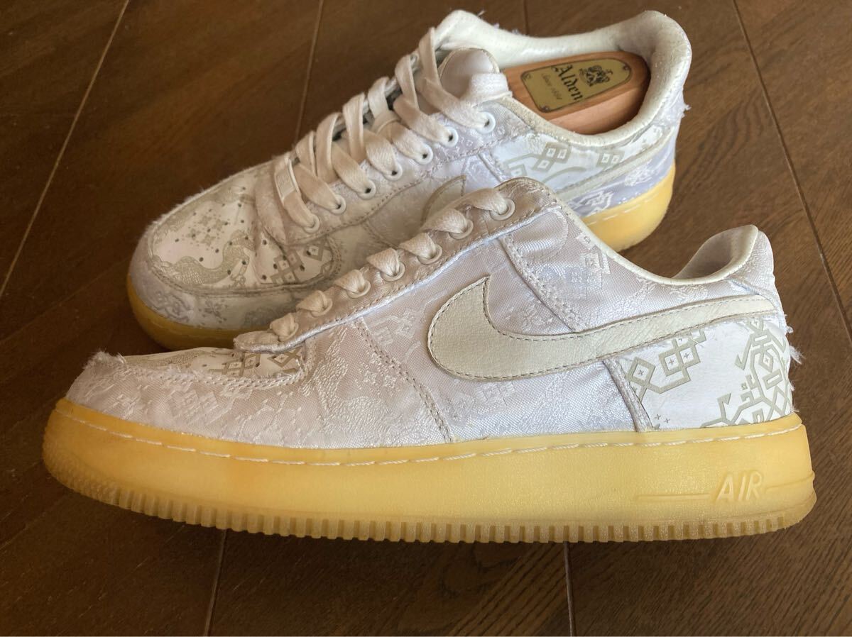CLOT ×Nike Air Force 1 Low Premium Silk エアフォース1 シルク 27.5 コラボ シュプリーム ステューシー トラビス ナイキ 拍卖