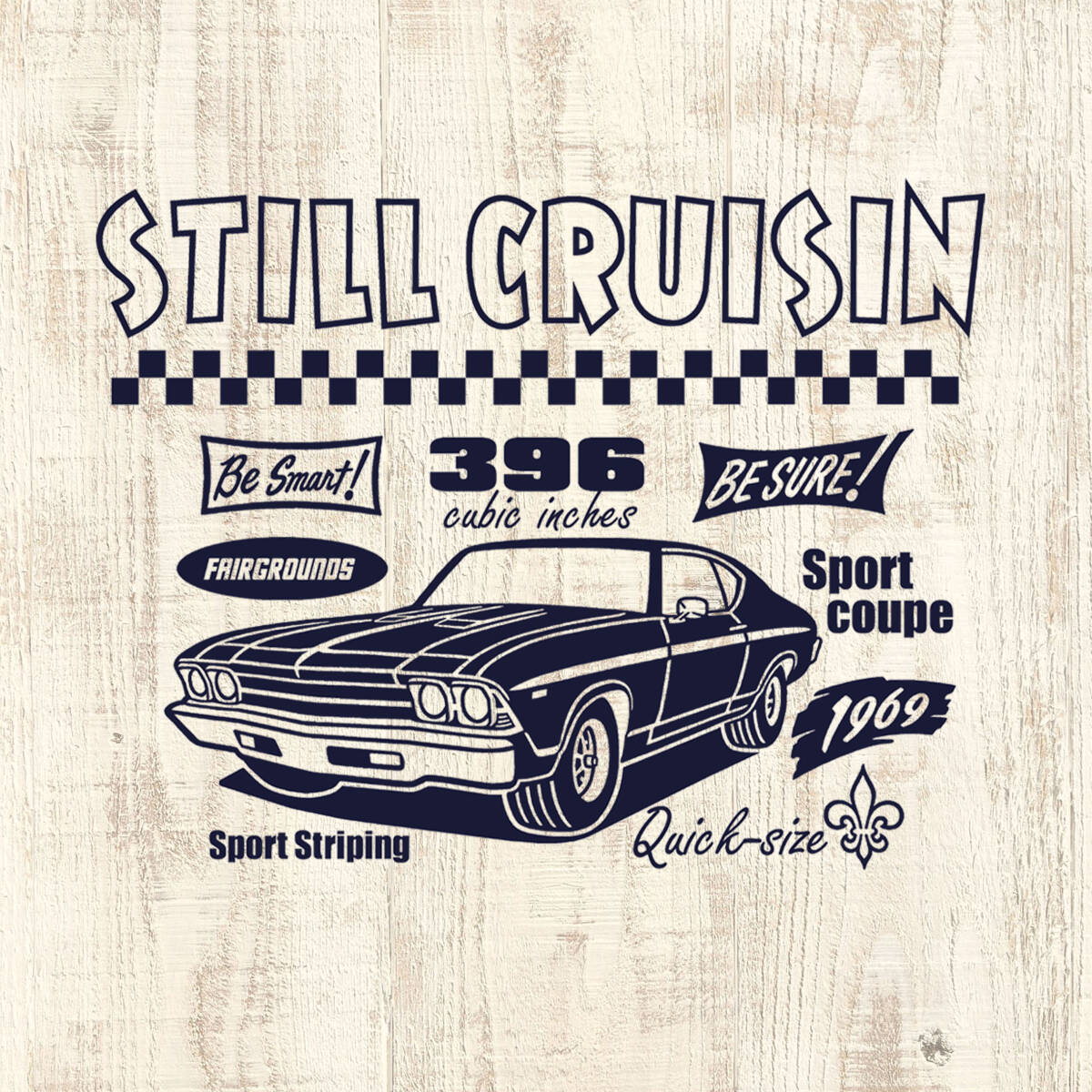 ■ STILL CRUISIN Tシャツ■XLサイズ(ホワイトxネイビー)アメリカ アメ車 シボレー シェベル CHEVROLET CHEVY CHEVELLE拍卖