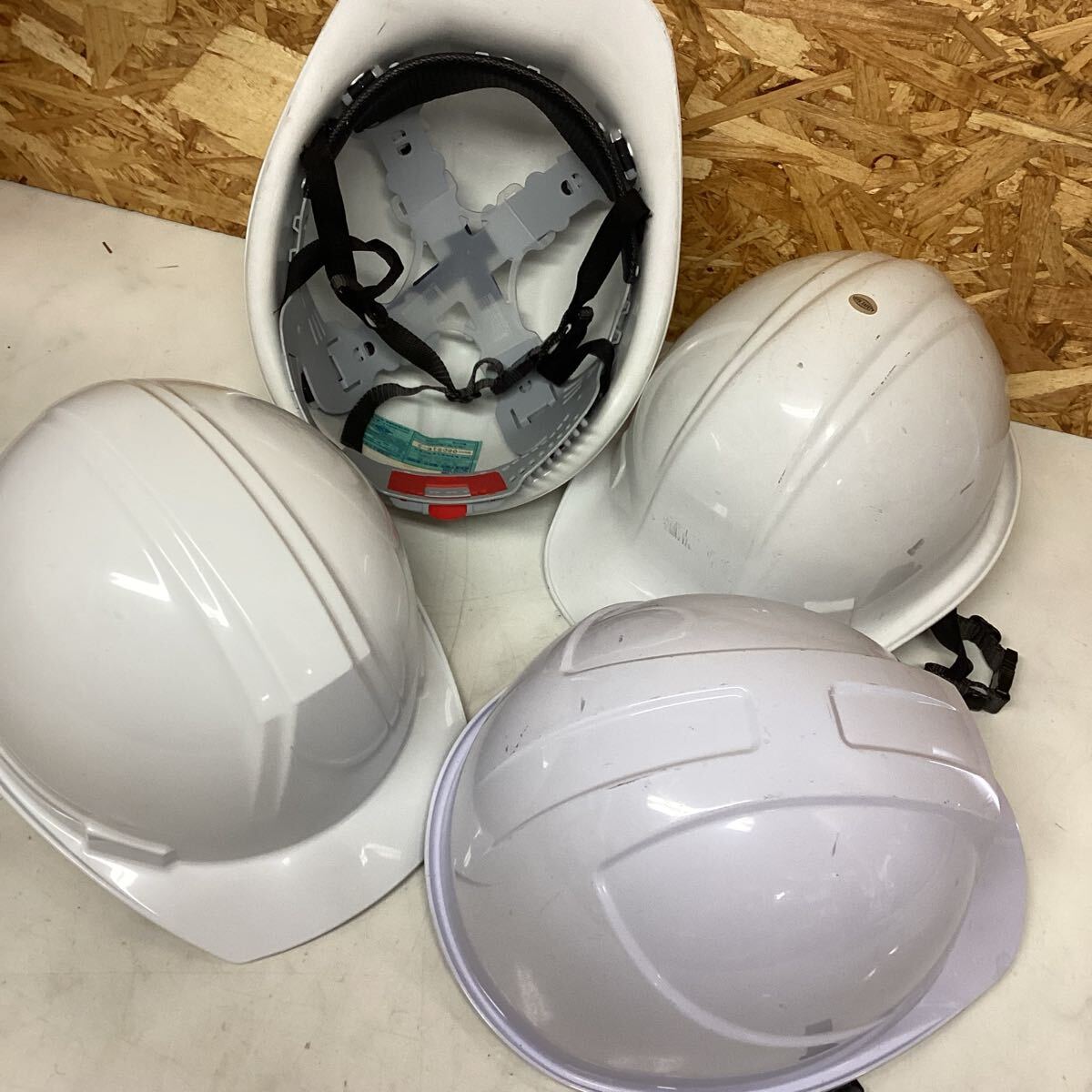 作業用ヘルメット 四つセット 飛来落下用・電気用 ホワイト 東洋物産工業(J65)拍卖