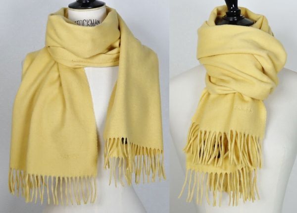 HERMES cashemere scarf エルメス カシミヤ ストール マフラー スコットランド製 b9542拍卖