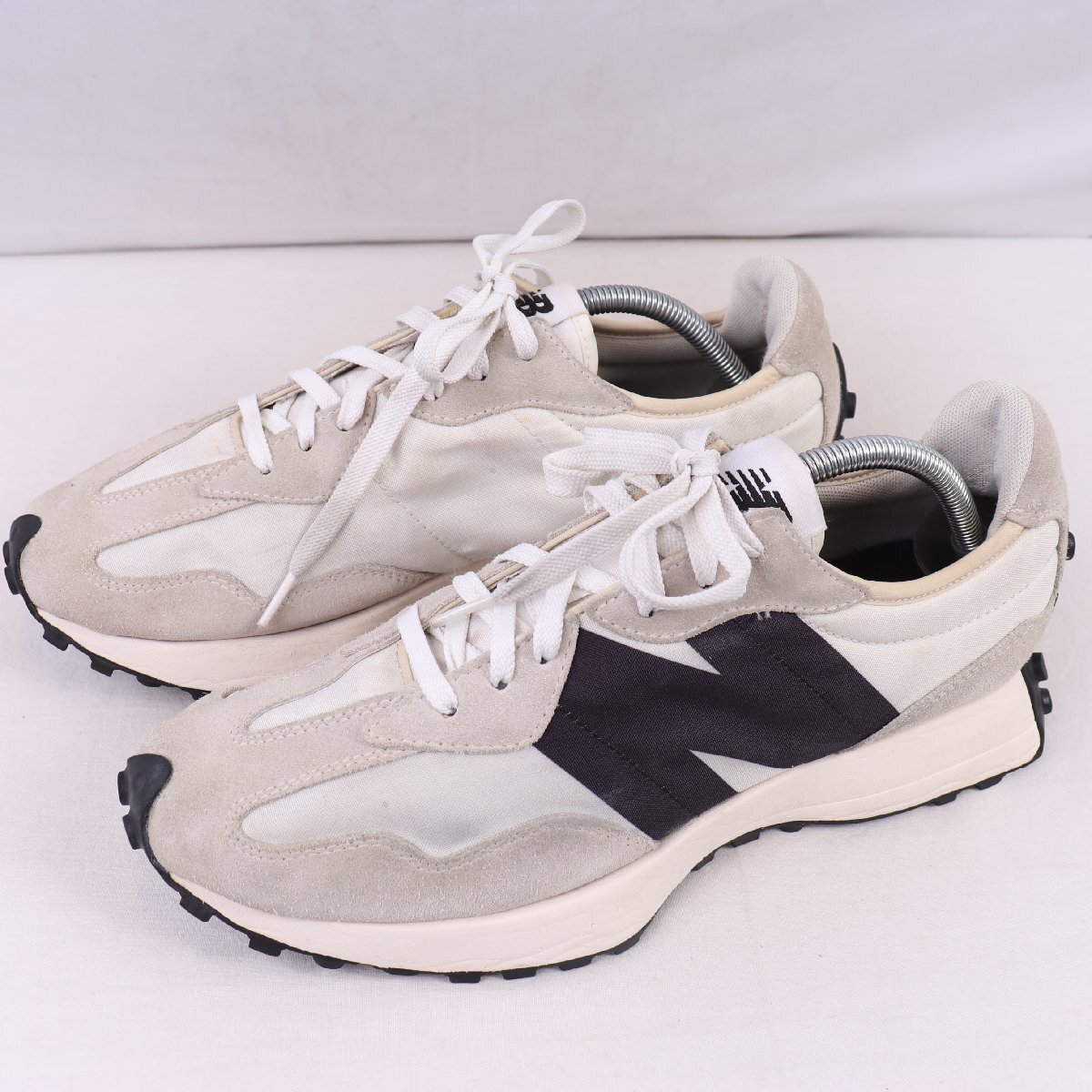 327 ニューバランス 28.0cm/new balance 灰 グレー 黒 ブラック 中古 古着 スニーカー メンズ yy5832拍卖