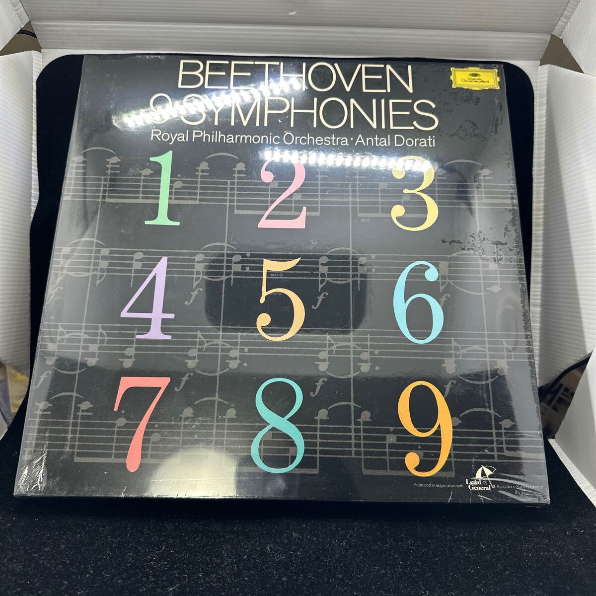 デッドストック未開封品UK盤8LP!! BEETHOVEN ベートーヴェン 9 SYMPHONIES 交響曲全集 ドラティ レコード SEALED 英DGG ロンドン響拍卖