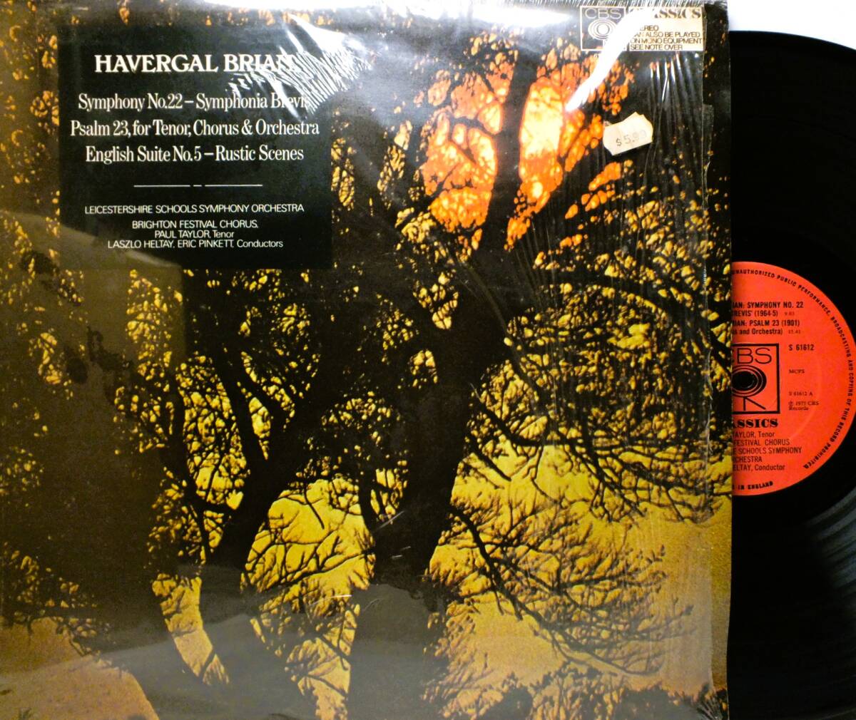 61612 ラースロー・ヘルタイ LASZLO HELTAY ポール・テイラー ハヴァーガル・ブライアン SYMPHONIA BREVIS【8商品以上同梱で送料無料】2506拍卖