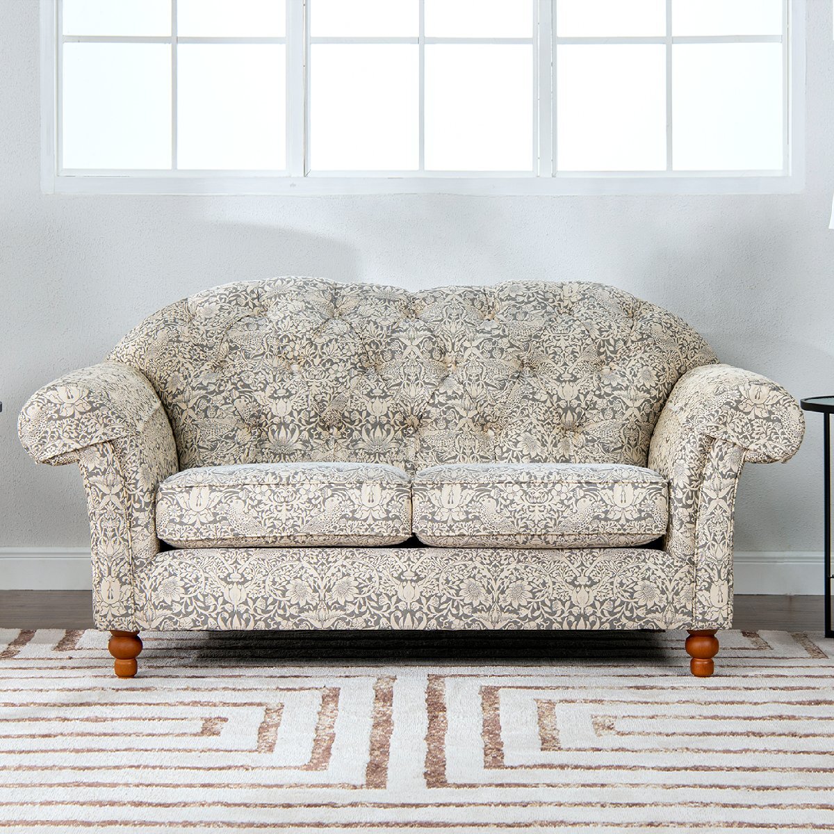 ジェニファーテイラー/JenniferTaylor 2人掛ソファ Strawberry Thief GR(いちご泥棒グレー) 33194LS メーカー直送商品 設置込拍卖