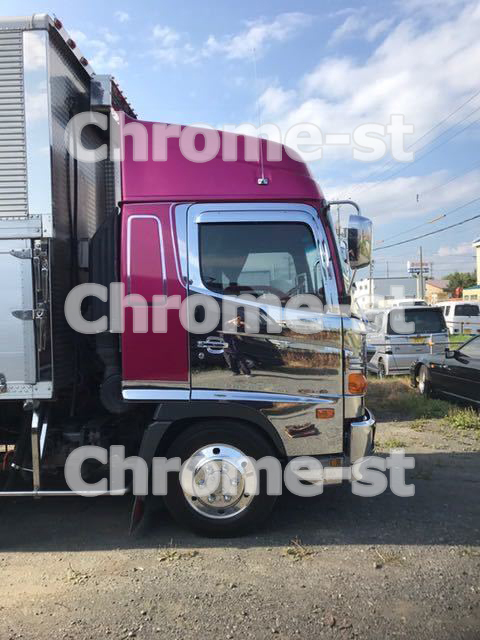 HINO Gプロフィア&レンジャープロ メッキ製 アンテナ&台座セット Aタイプ 純正加工拍卖