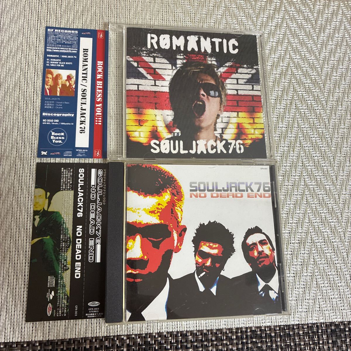 帯付 CD/2枚セット/SOULJACK76/ソウルジャック/ROMANTIC/NO DEAD END/拍卖