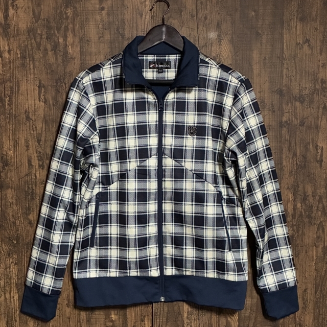 A99◇kasco | キャスコ トラックジャケット アイボリー×ネイビー メンズ Mサイズ 中古品拍卖