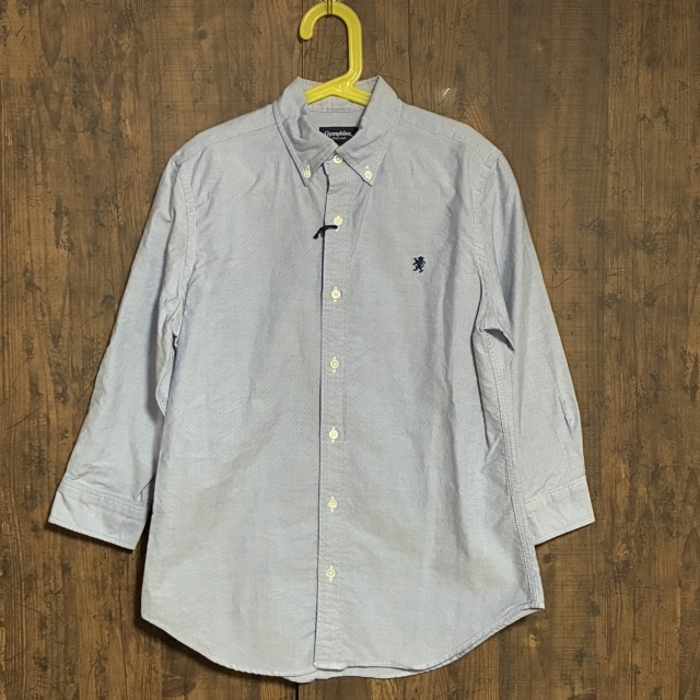 A370◇Gymphlex | ジムフレックス ボタンダウンシャツ ブルー キッズ 12サイズ 中古品拍卖
