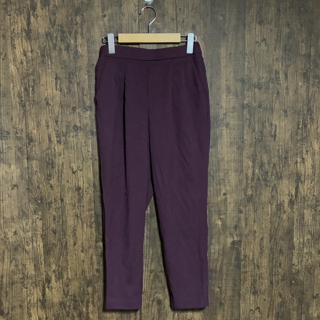 A364◇ブランド不明 | テーパードパンツ ワインレッド レディース Sサイズ 中古品拍卖