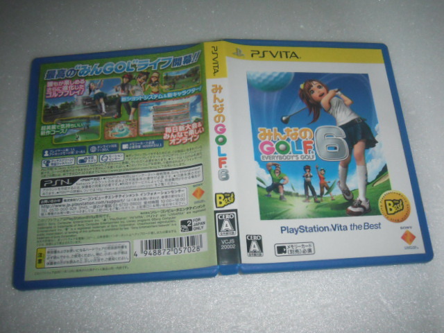 中古 VITA みんなのGOLF 6 動作保証 同梱可 拍卖