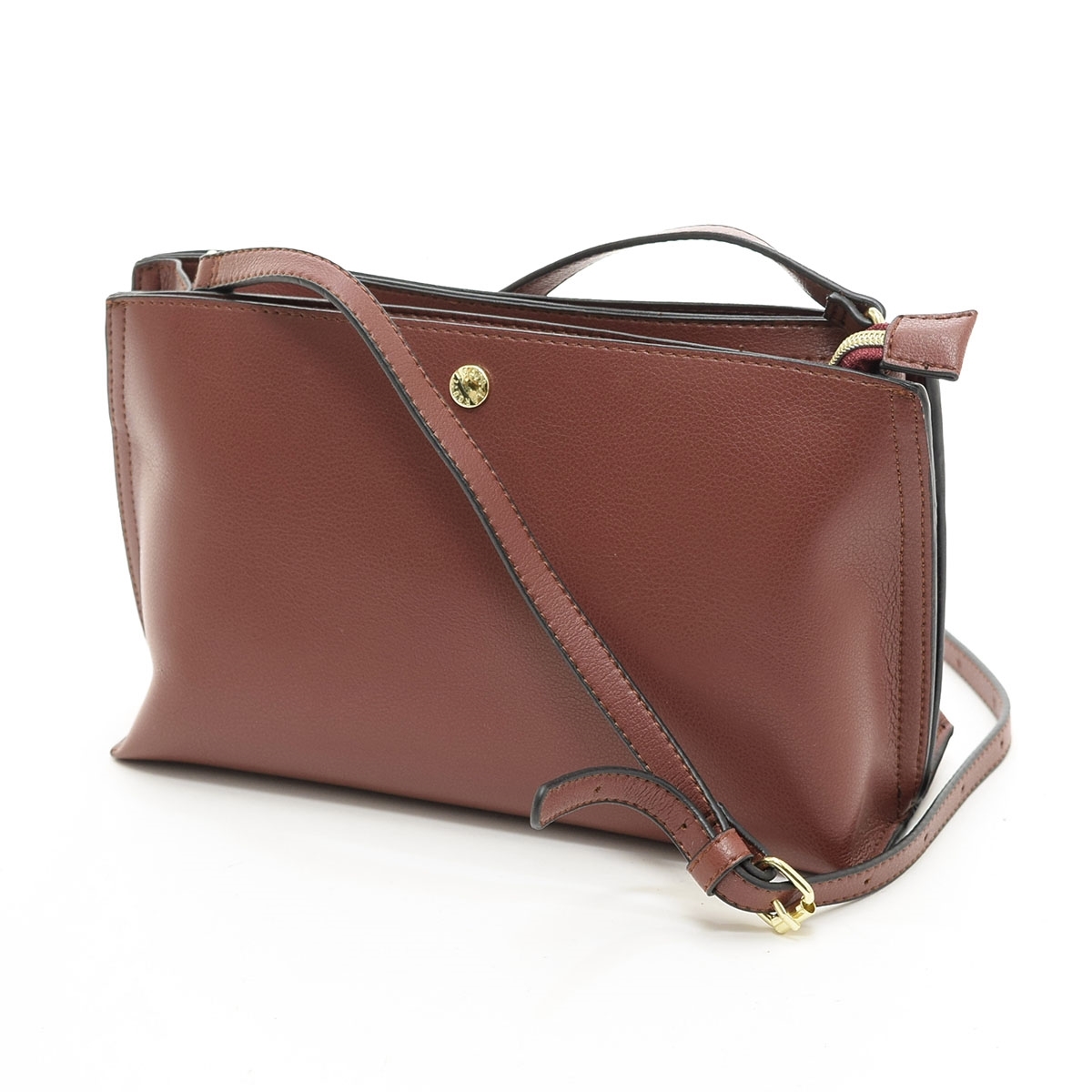 □514537 Legato Largo レガートラルゴ ○ショルダーバッグ LH-P0001 PUレザー 軽量 小さめ 斜めがけ かるいかばん レディース ブラウン拍卖