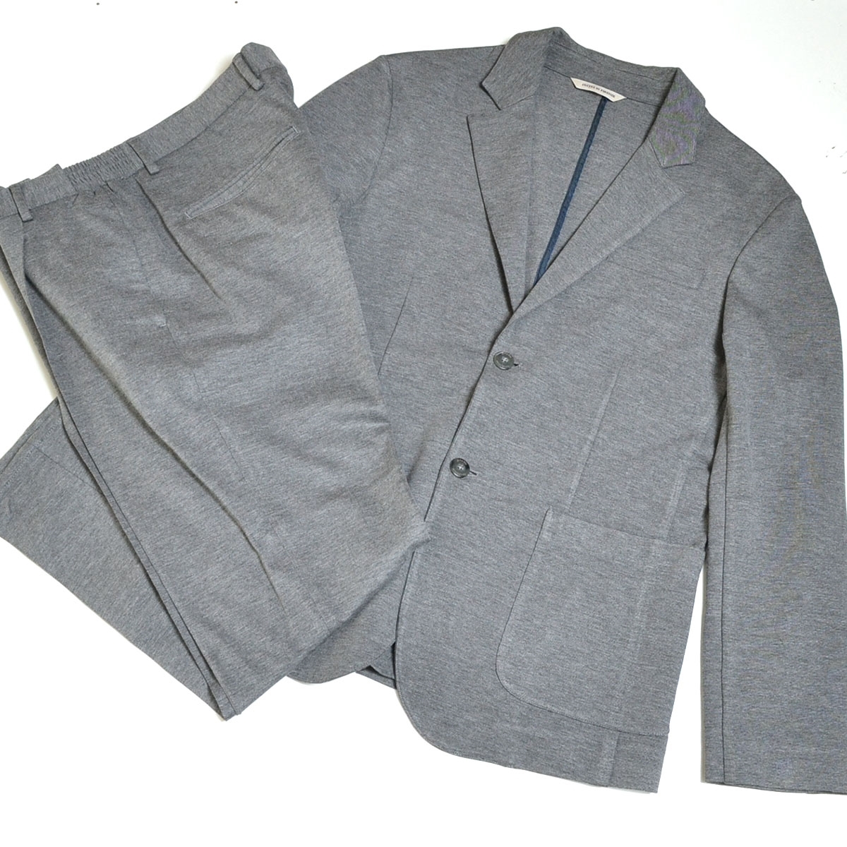 ●523639 giabsarchivio ジャブスアルキヴィオ ●カジュアルスーツ セットアップ ジャージー 2B パンツ サイズ46/48 メンズ イタリア製拍卖