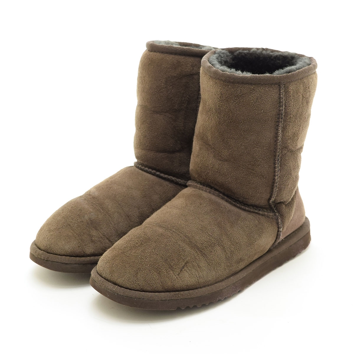 □533267 UGG Australia アグ オーストラリア ○ムートンブーツ サイズ6(23.0cm相応) レディース モカブラウン拍卖