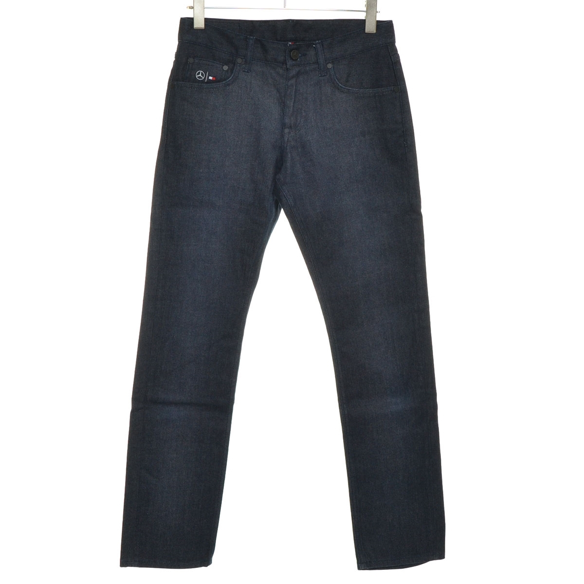 ●525382 TOMMY × MERCEDES-BENZ トミーヒルフィガー メルセデス ベンツ ●デニムパンツ AMG ペトロナス F1 サイズW30 メンズ インディゴ拍卖