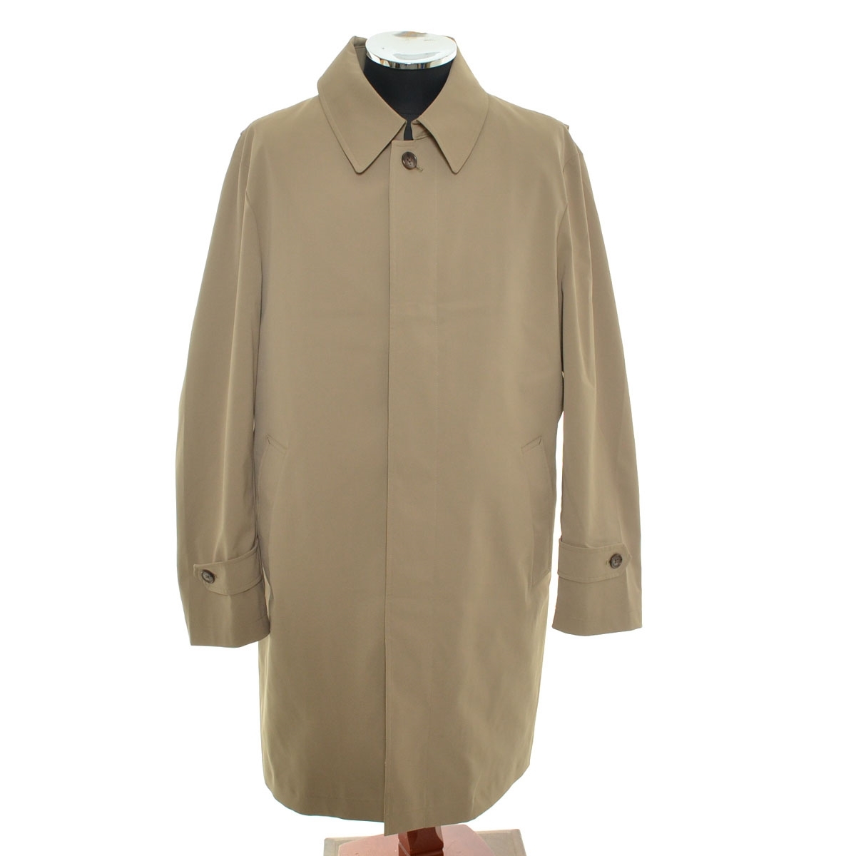 〇524465 JOURNAL WORKS ジャーナルワークス ○ステンカラーコート サイズL メンズ ベージュ拍卖