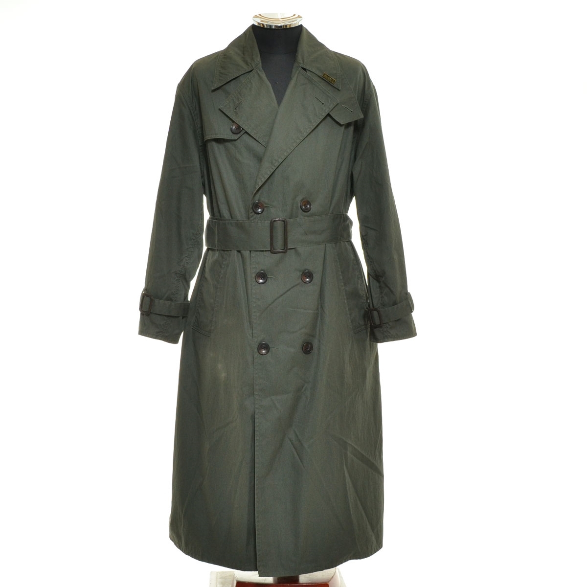 ●523349 Barbour バーブァー バブアー ●トレンチコート 1801165 サイズ10 メンズ グリーン拍卖