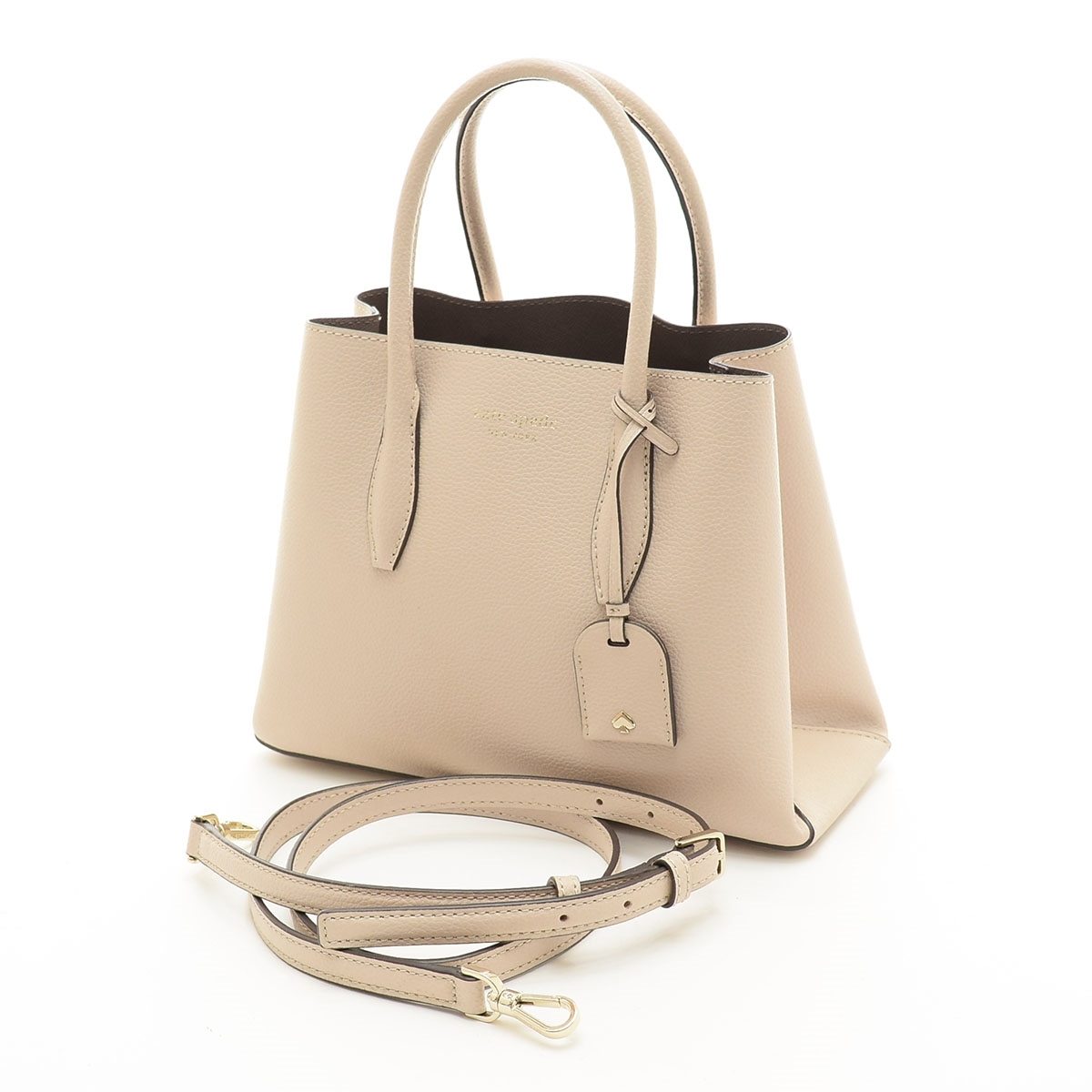 ■529339 kate spade ケイトスペード ●2WAYトートバッグ ショルダーバッグ レザー レディース ライトピンク拍卖