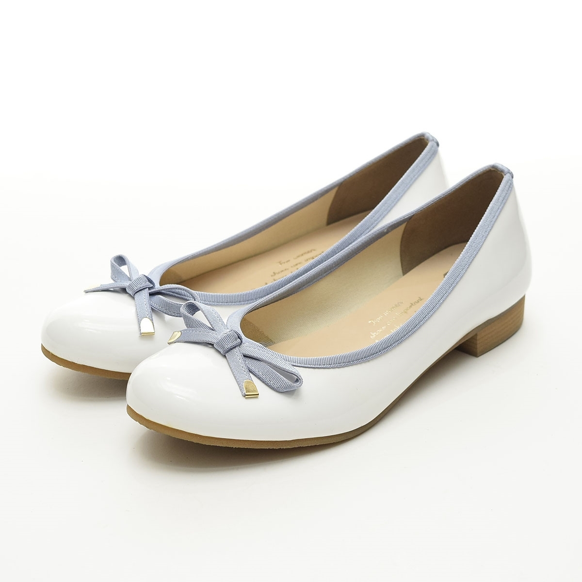 □531370 maResophis マーレソフィス 神戸 maRe maRe マーレマーレ ○パンプス サイズ23.5cm エナメル リボン レディース 日本製 ホワイト拍卖
