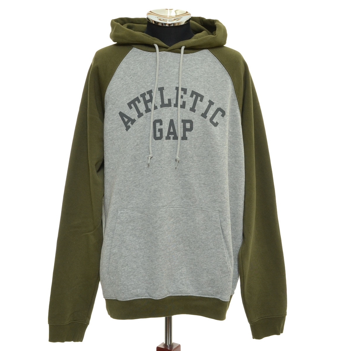 〇548776 GAP ギャップ ○スウェットパーカー 2024AW アーチロゴ 505756-00 サイズL メンズ グリーン グレー拍卖