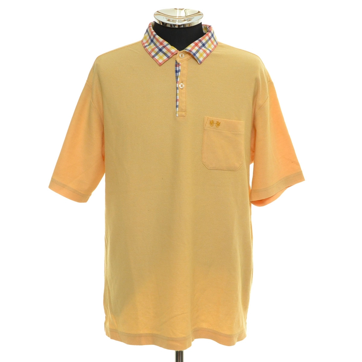 〇551556 McGREGOR マクレガー ○ポロシャツ 半袖 サイズLL メンズ イエロー拍卖
