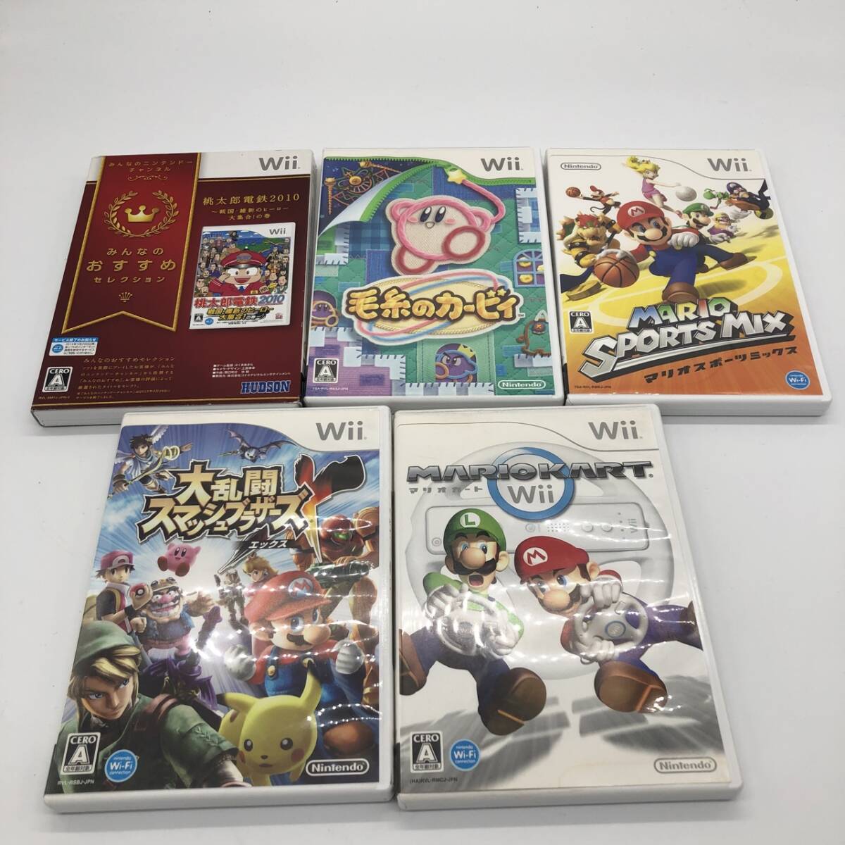 ic69169 任天堂 ニンテンドウ Wii ソフト 5本おまとめ 動作未確認拍卖