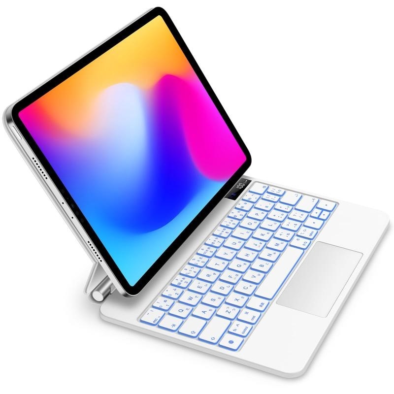 マジックキーボード GOOJODOQ 2024 iPad Air6(M2) 11inch対応スマートキーボードA 7色バックライト付き拍卖