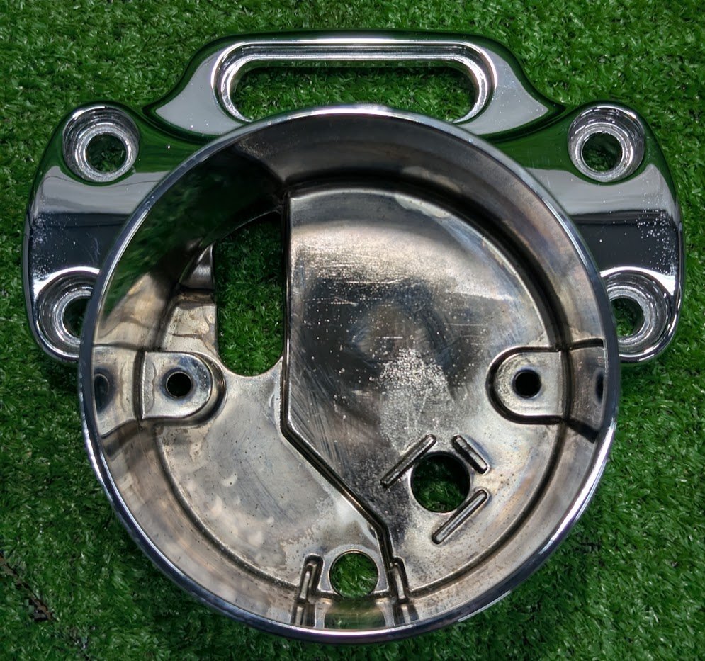 ハーレー スポーツスター 純正 スピードメーターブラケット クローム 55844-04 XL883C/XL1200C 04年以降 中古拍卖