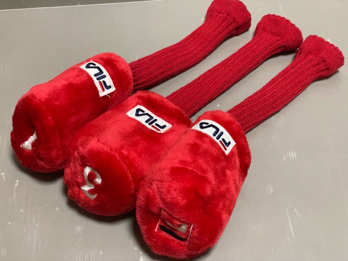 FILA GOLF フィラゴルフ ヘッドカバー 3点セット 1W 3W UTなどに拍卖