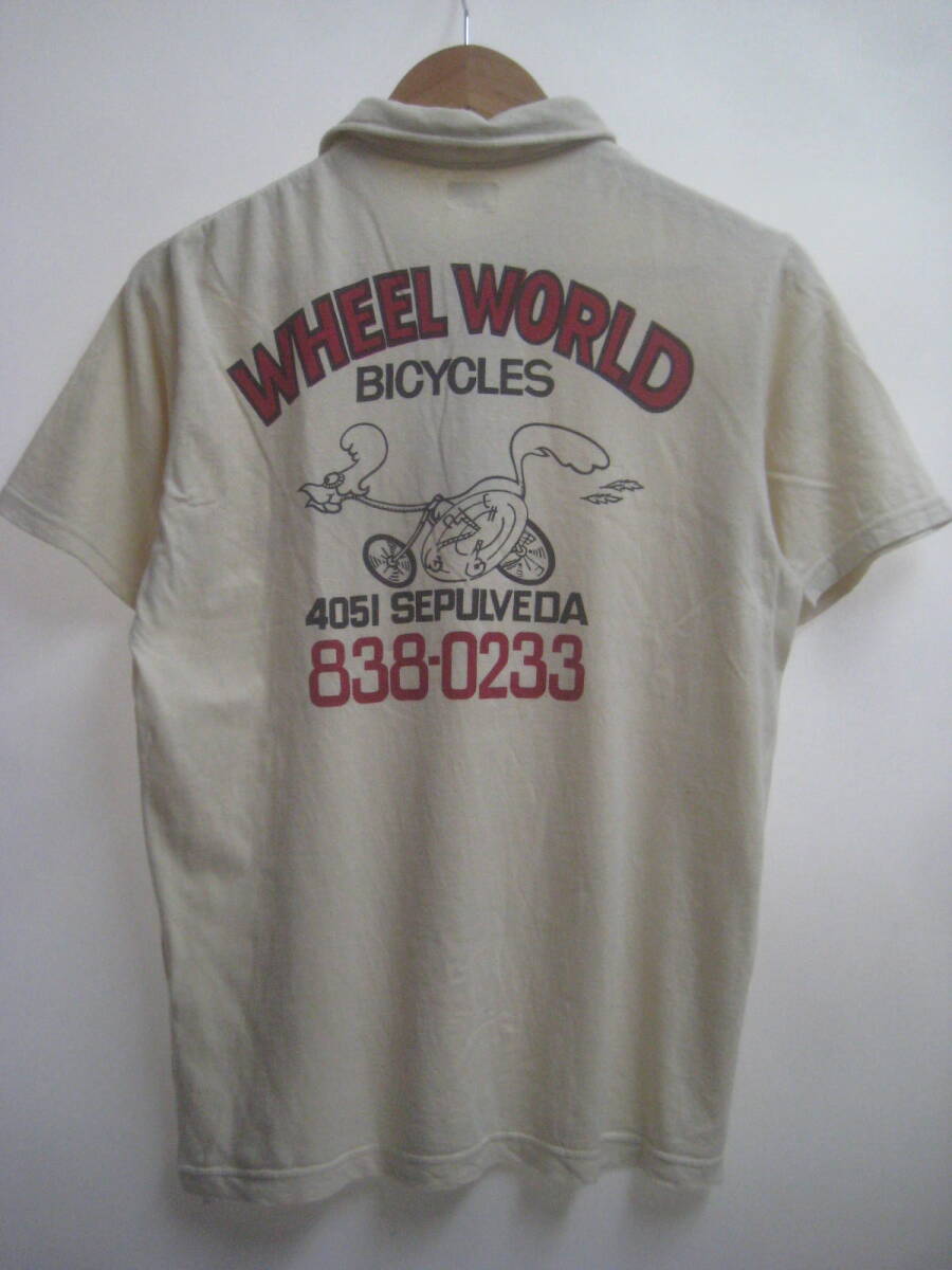 一点物!! DUBBLE WORKS ダブルワークス WAREHOUSE ウェアハウス オールドモデル ポロシャツ ロードランナー WHEEL WORLD サイズ M(38-40)拍卖