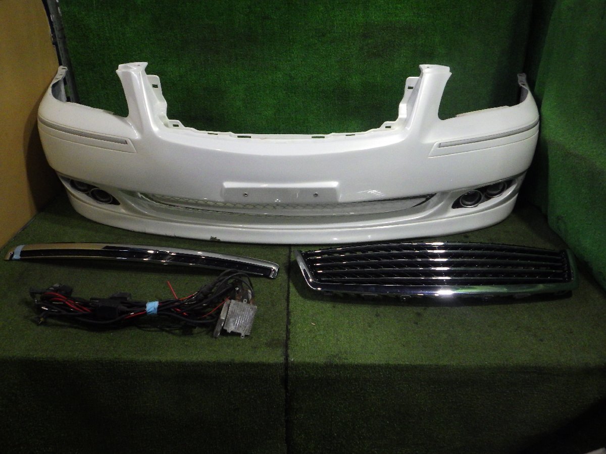 ◆ 日産 シーマ F50 GF50 【 J-UNIT FRP フロントバンパー グリルセット 】 KX6 IPF 0807 0810 作動確認済 中古 E91 2F15 ◆拍卖