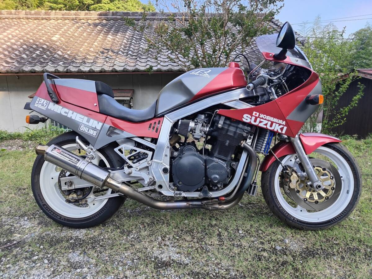 ☆スズキ GSX-R1100 カスタム車 車検付きヨシムラカラー 足回り17インチ タイヤ前後新品交換済み 極上車 車検 令和8年12月!!☆拍卖