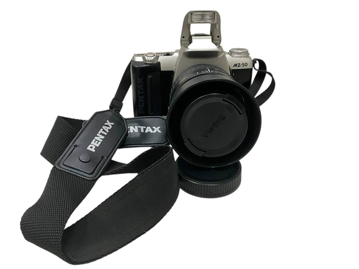 ●H7-6-53 PENTAX MZー50 ペンタックス オートフォーカス一眼レフカメラ レンズ付き SIGMA ZOOM 28-80mm1:3.5−5.6 カメラ レンズ拍卖